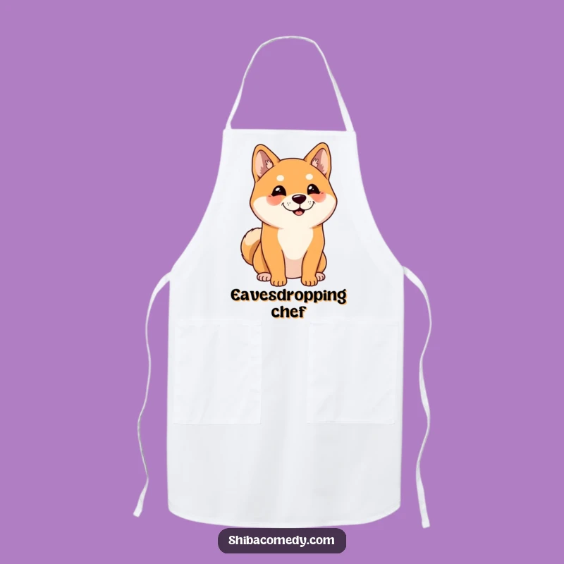 Funny Shiba Inu Chef Apron: Cute Dog Kitchenwear, Hilarious Funny Gift for Dog Moms