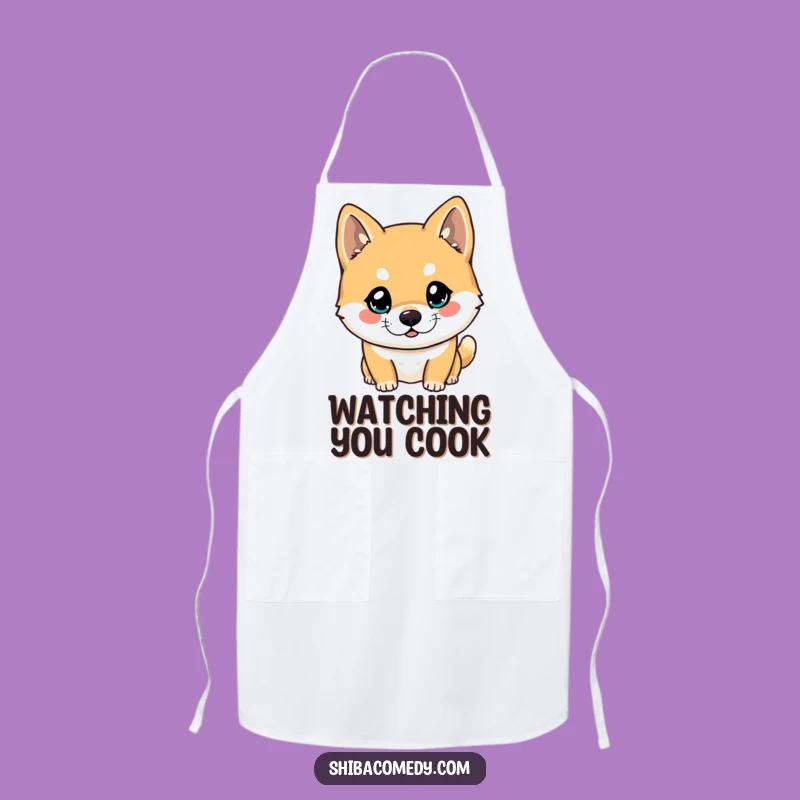 Funny Shiba Inu Apron: Cook with Curiosity and a Smile