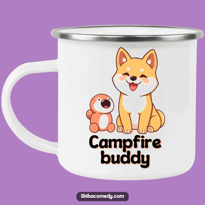 Funny Shiba Inu Toy Lover Camping Mug: Adventures Filled with Joy!