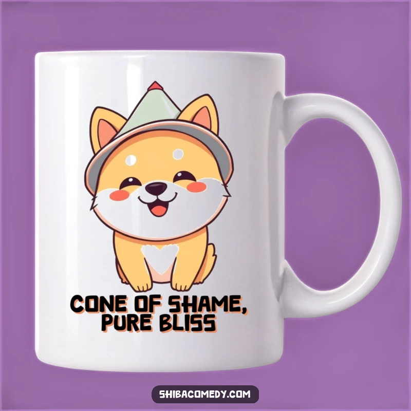 Funny Cone Hat Shiba Inu Mug - The Perfect Hilarious Dog Gift for Shiba Lovers