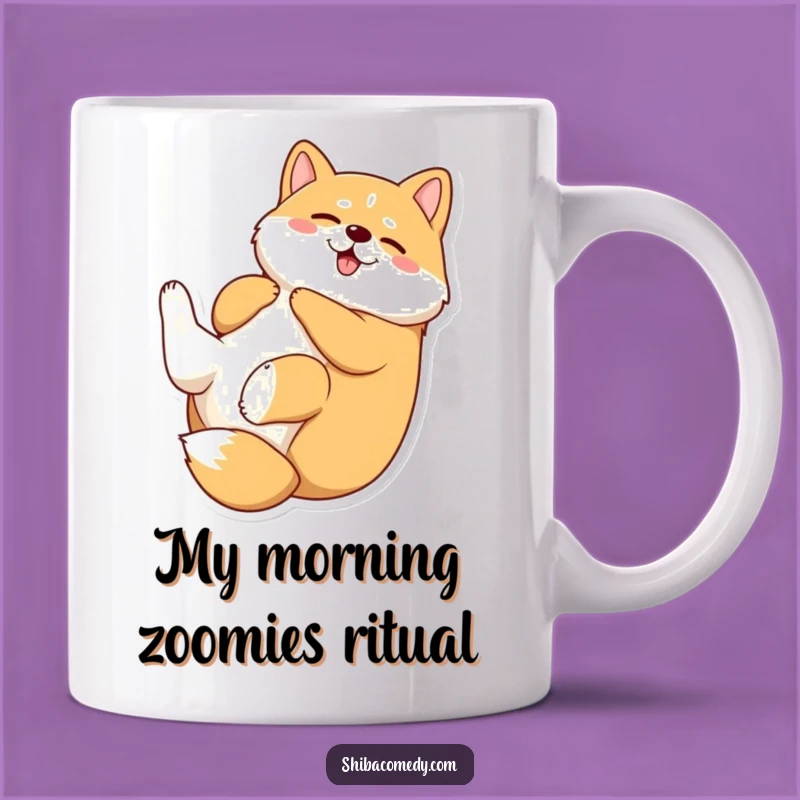Funny Shiba Inu Rolling Mug: The Perfect Playful Pup Gift for Dog Lovers