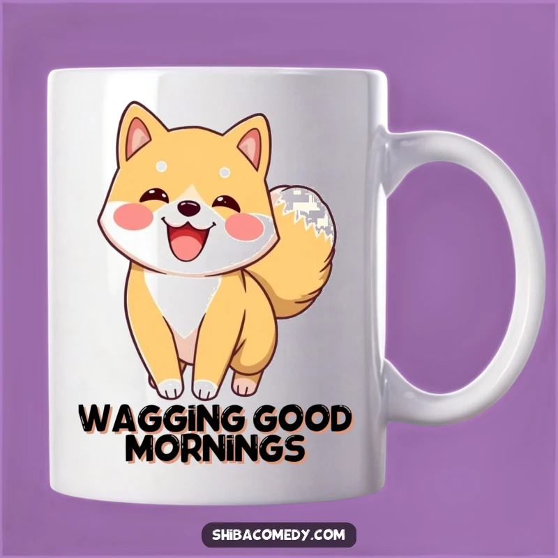 Funny Shiba Inu Tail Wag Mug: The Ultimate Happy Dog Gift!