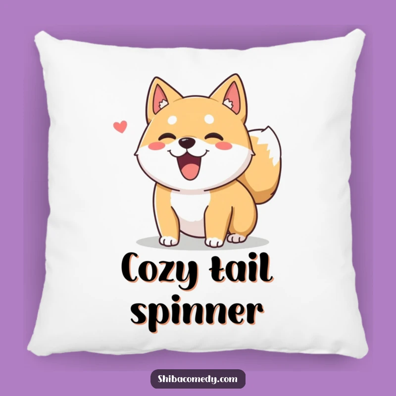 Funny Shiba Inu Pillow: Cozy Tail Wag Comfort, Add Doggy Joy to Your Home