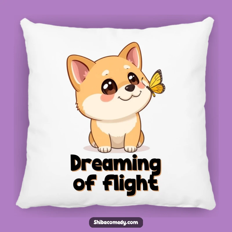 Funny Shiba Inu Pillow: Cozy Curiosity - Cozy Funny Gift for Dog Lovers!