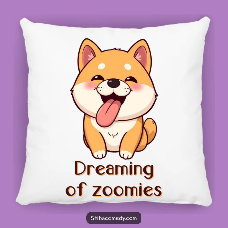 Funny Bouncy Shiba Inu Pillow: Happy Pup Accent, a Soft Funny Gift