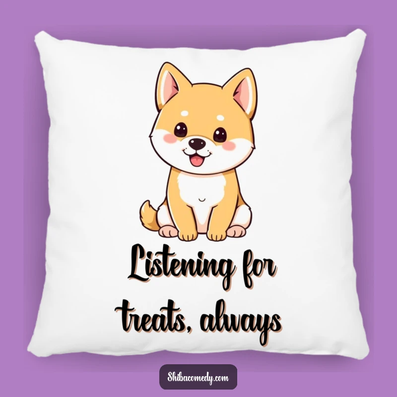 Funny Perky Ears Shiba Inu Pillow - Cozy and Hilarious Dog Accent