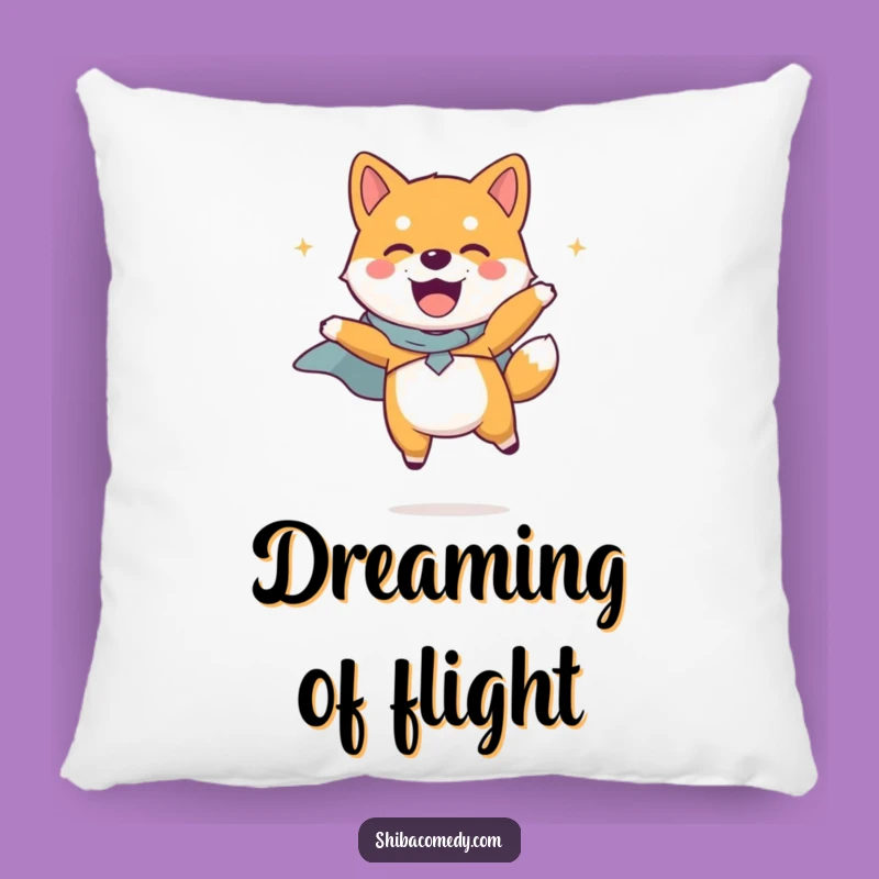 Funny Shiba Inu Cape Pillow: Cuddle Up with Heroic Comfort