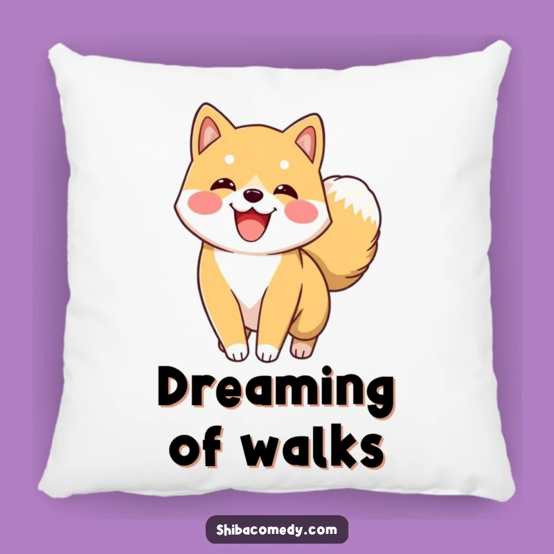 Funny Shiba Inu Tail Wag Pillow: Add Hilarious Comfort & Pup Joy!