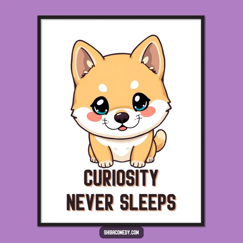 Printable Funny Shiba Inu Art: Instant Curiosity for Your Walls