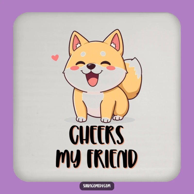 Funny Shiba Inu Coasters: Happy Wag Protection, Keep Surfaces Joyful