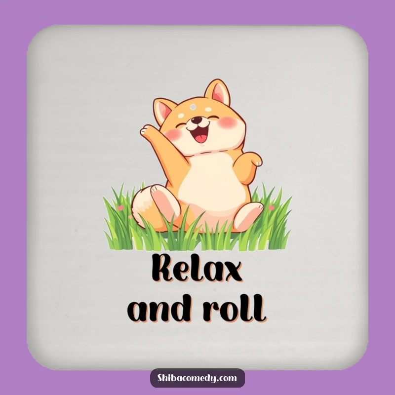 Funny Shiba Inu Rolling Coaster: Happy Dog Drink Protector, Perfect Humorous Gift