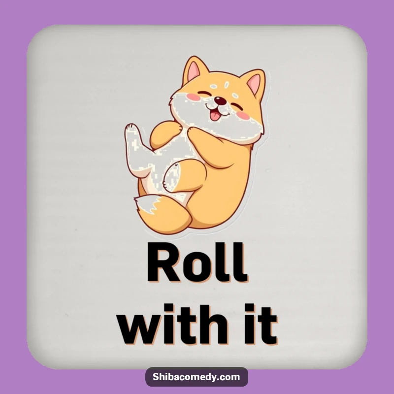 Funny Shiba Inu Rolling Coaster Set: Protect Surfaces with Playful Pups