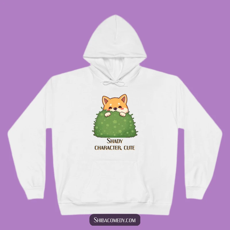 Funny Mischievous Shiba Inu Hoodie: Cozy Secretive Dog Gift