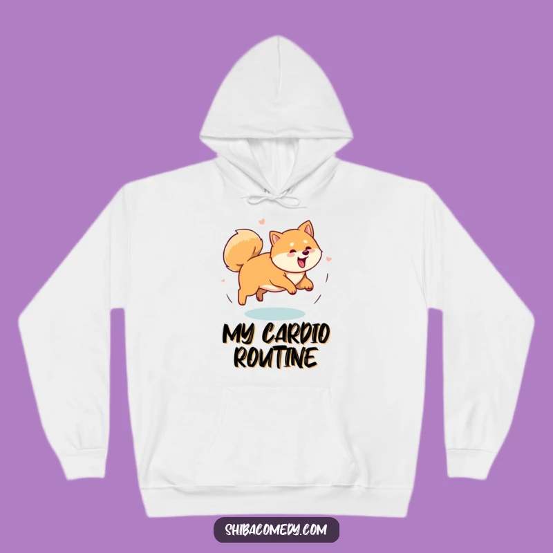 Funny Shiba Inu Tail Chase Hoodie: Cozy Up with Playful Antics