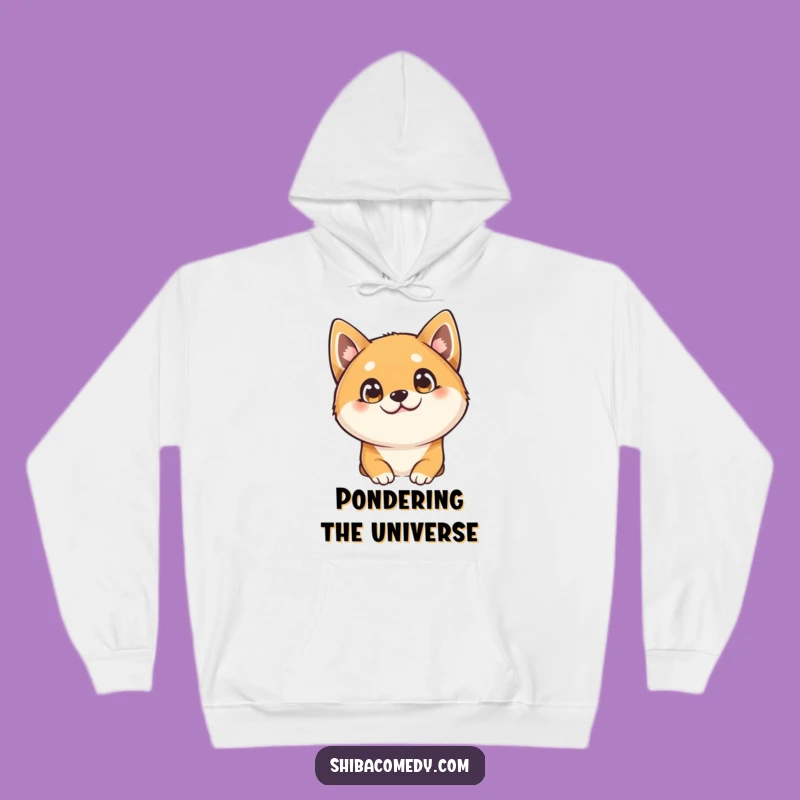Funny Shiba Inu Head Tilt Hoodie: Cozy Curious Dog Sweatshirt, Perfect Funny Warm Gift