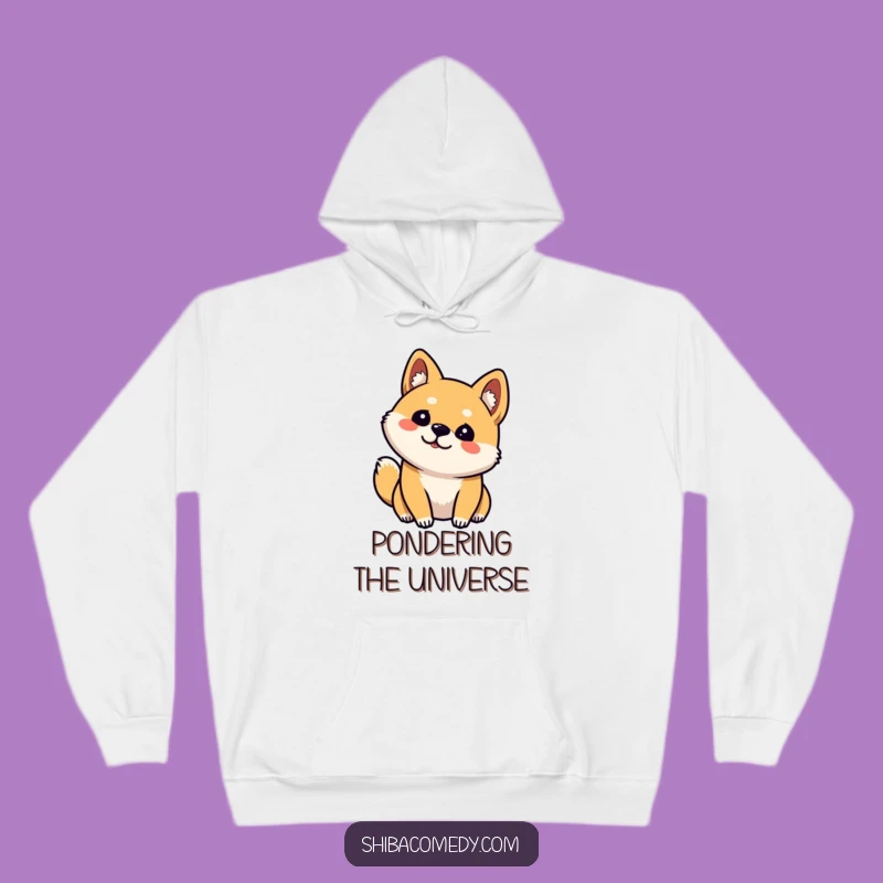 Funny Curious Shiba Inu Hoodie - Cozy Head Tilt Dog Sweatshirt, Great Gift