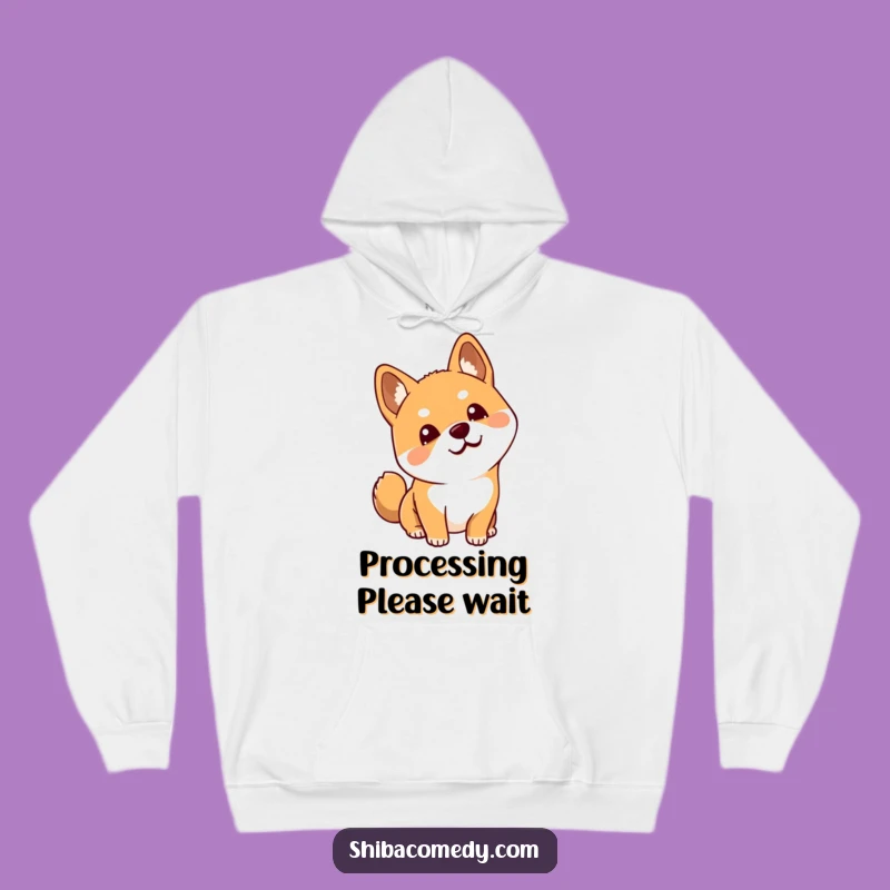Funny Curious Shiba Inu Head Tilt Hoodie: Cozy and Hilarious Dog Wear