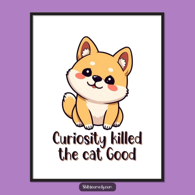 Free Printable Shiba Inu Wall Art: Funny Downloadable Dog Poster for Home Decor