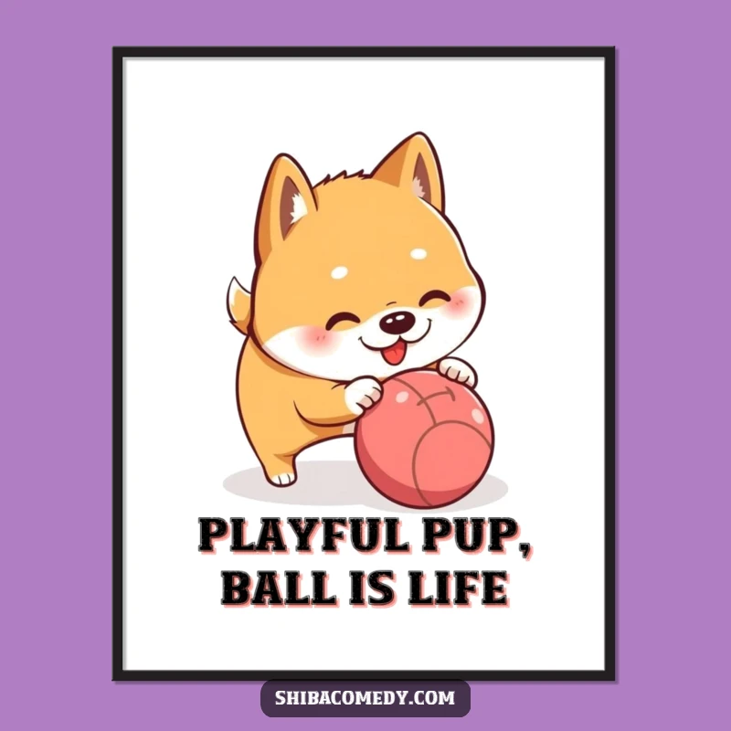 Playful Free Printable Shiba Inu Wall Art - Downloadable Art for Fun Spaces!