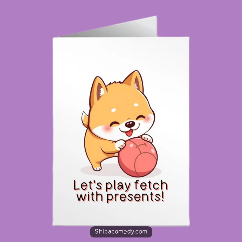Playful Free Printable Shiba Inu Birthday Card - Downloadable Gift of Fun!