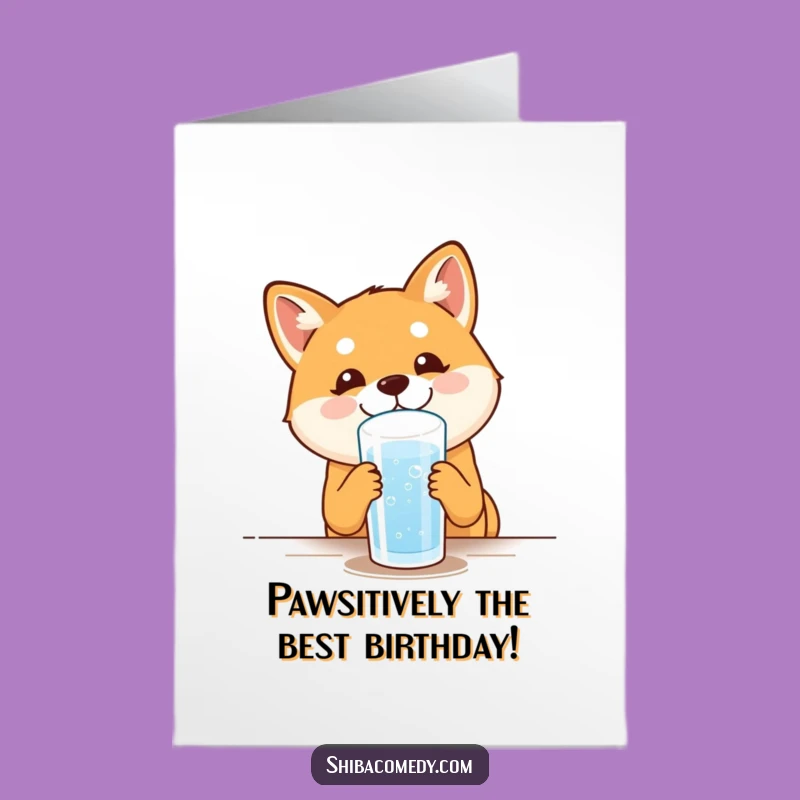 Funny Free Printable Shiba Inu Birthday Card Downloadable Gift for Dog Lovers
