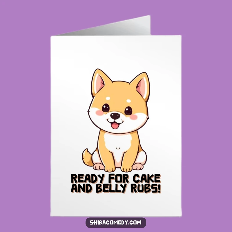 Alert Free Printable Shiba Inu Birthday Card - Downloadable Gift for Eager Celebrations!