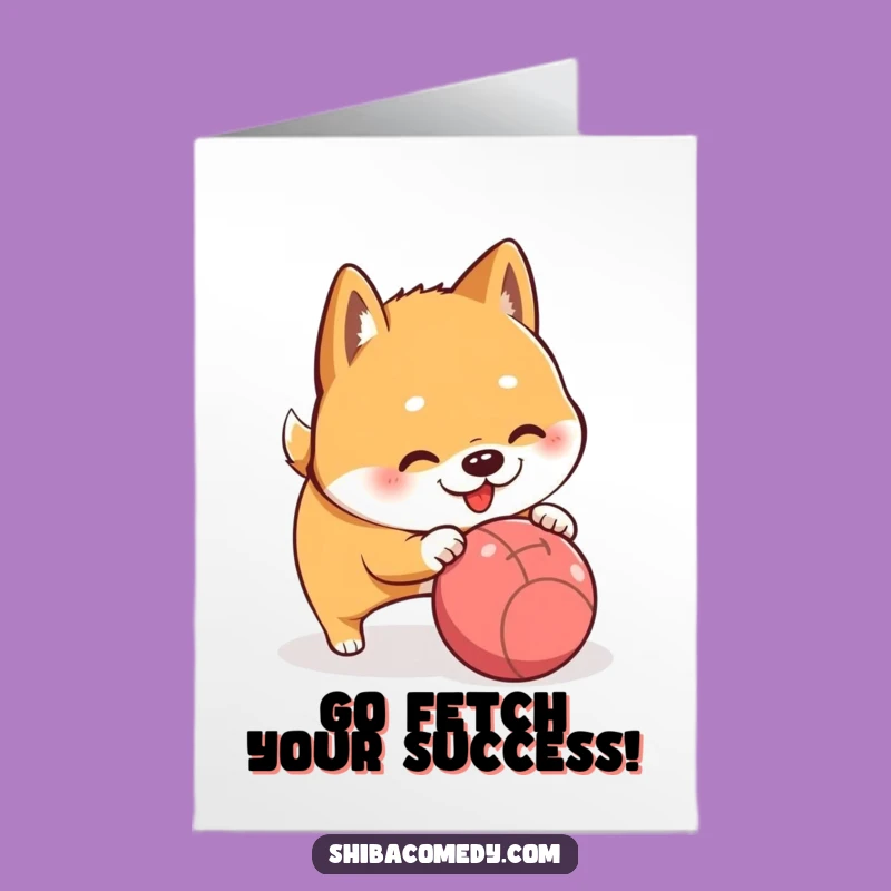 Playful Free Printable Shiba Inu Congrats Card - Downloadable Gift for Game Winners!