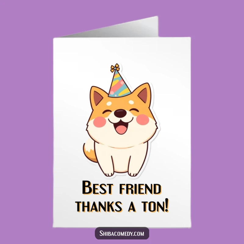 Free Printable Shiba Inu Thank You Card: Wagging Tail Download Your Gratitude