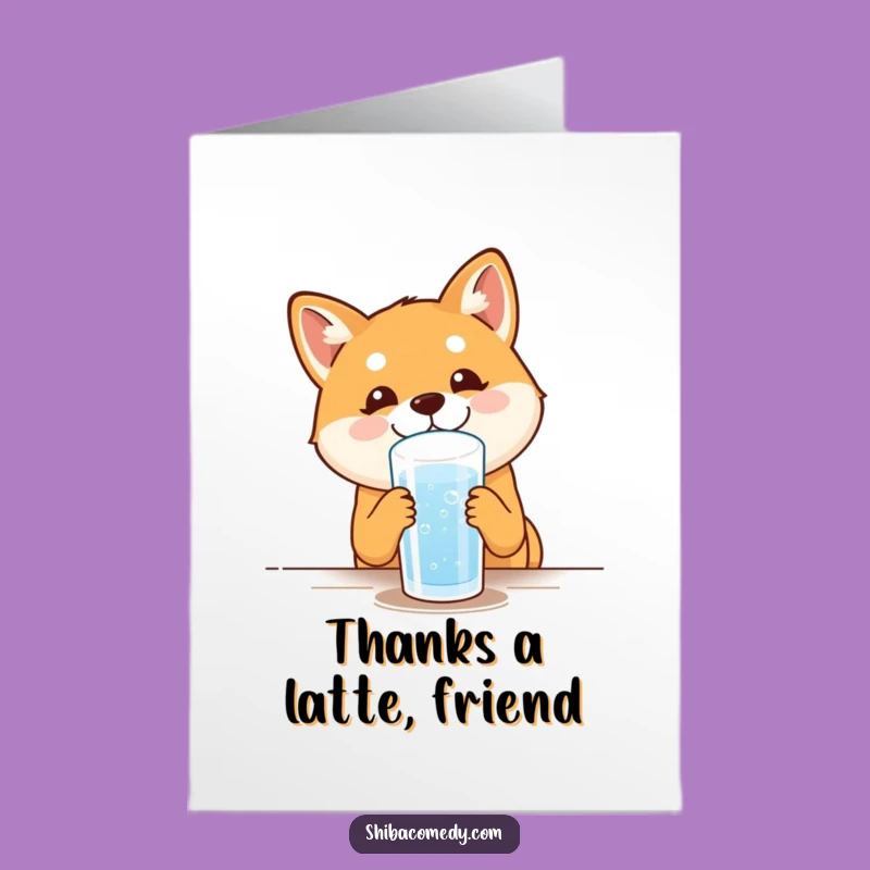Free Printable Shiba Inu Thank You Card: Grateful for a Paws-ome Friend!
