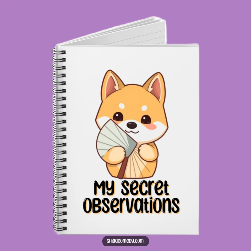 Funny Curious Shiba Inu Fan Notebook: Jot Down Your Secrets