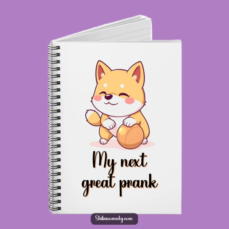 Funny Playful Shiba Inu Notebook: Jot Down Fun Ideas - Perfect Funny Gift for Writers!