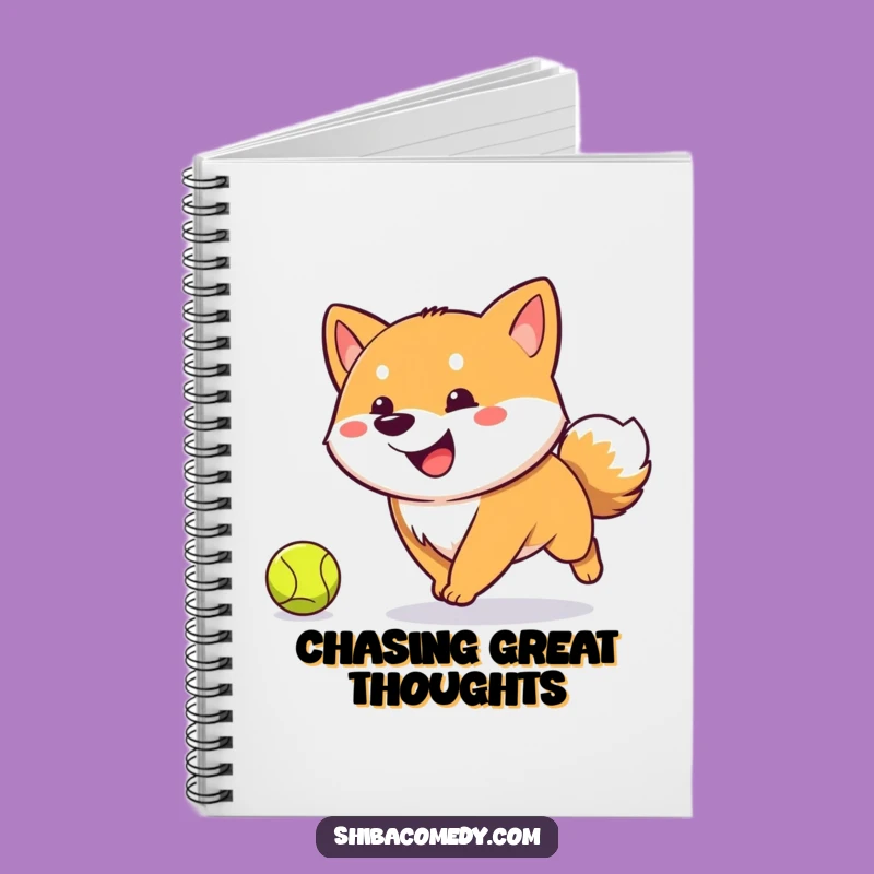 Funny Shiba Inu Fetch Notebook: Jot Down Ideas with Hilarious Energy!