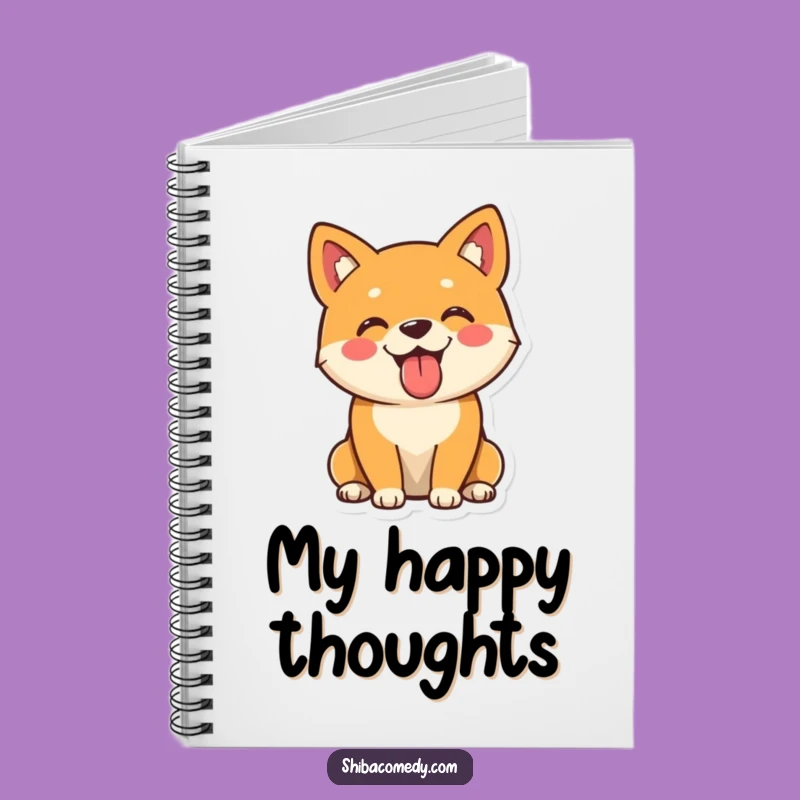Funny Shiba Inu Notebook: Jot Down Happy Thoughts, Humorous Journal