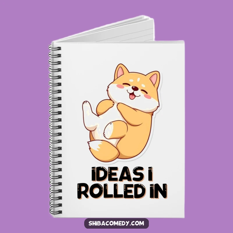 Funny Shiba Inu Rolling Notebook: Jot Down Ideas with Playful Inspiration