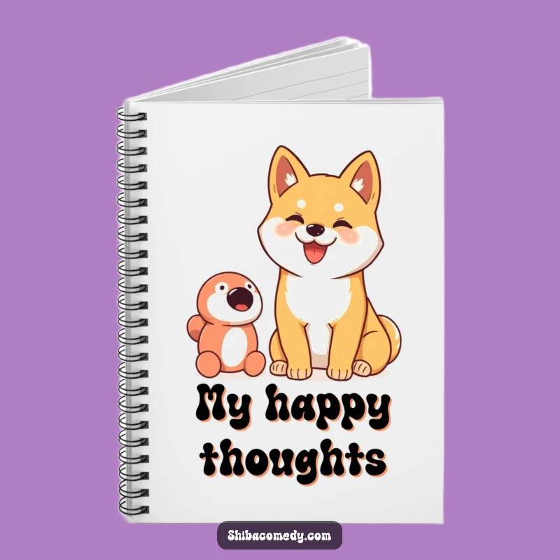 Funny Shiba Inu Toy Lover Notebook: Jot Down Happy Thoughts!