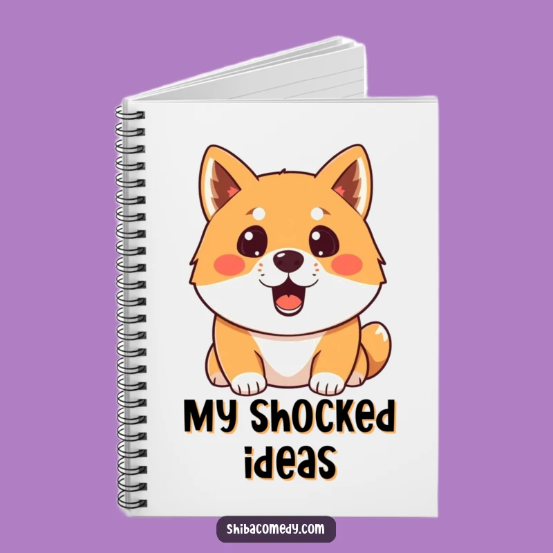 Funny Surprised Shiba Inu Notebook: Hilarious Dog Reaction Journal