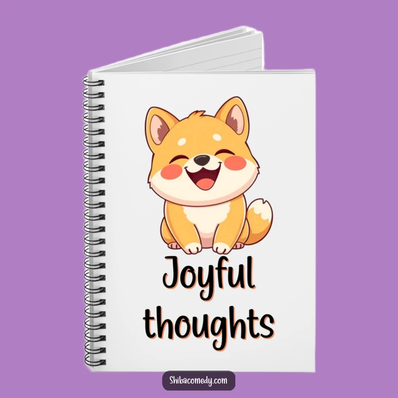 Funny Shiba Inu Joy Notebook - Grinning Dog Journal for Ideas