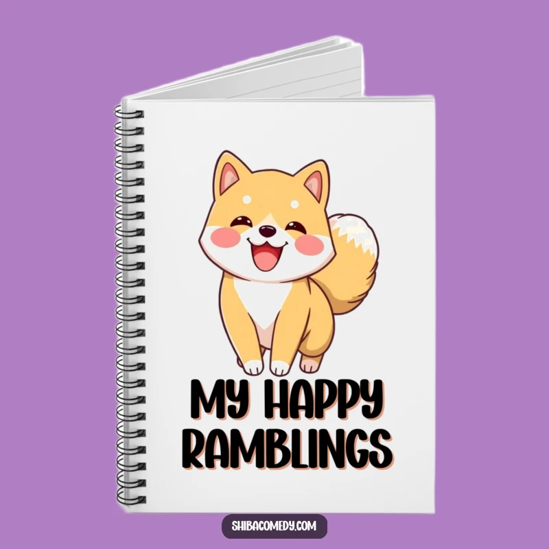Funny Shiba Inu Tail Wag Notebook: Jot Down Ideas with Hilarious Pup Power!