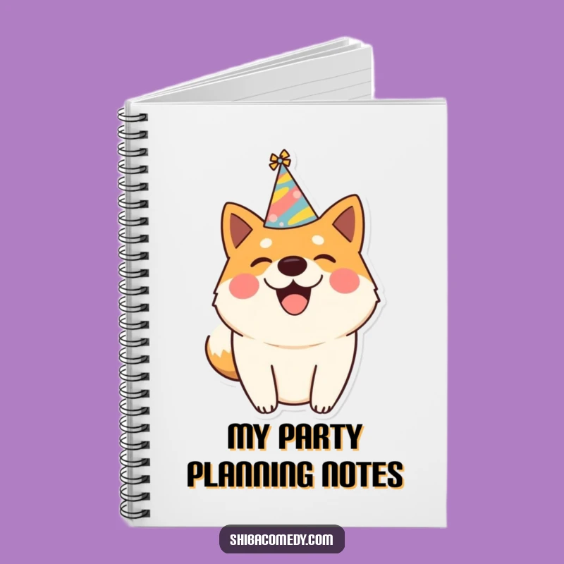 Funny Shiba Inu Party Notebook - Joyful Ideas & Notes Gift!