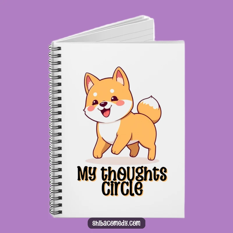 Funny Shiba Inu Tail Chaser Notebook: Jot Down Playful Thoughts!