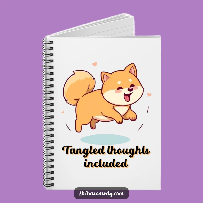Funny Shiba Inu Tail Chase Notebook: Jot Down Your Wild Ideas