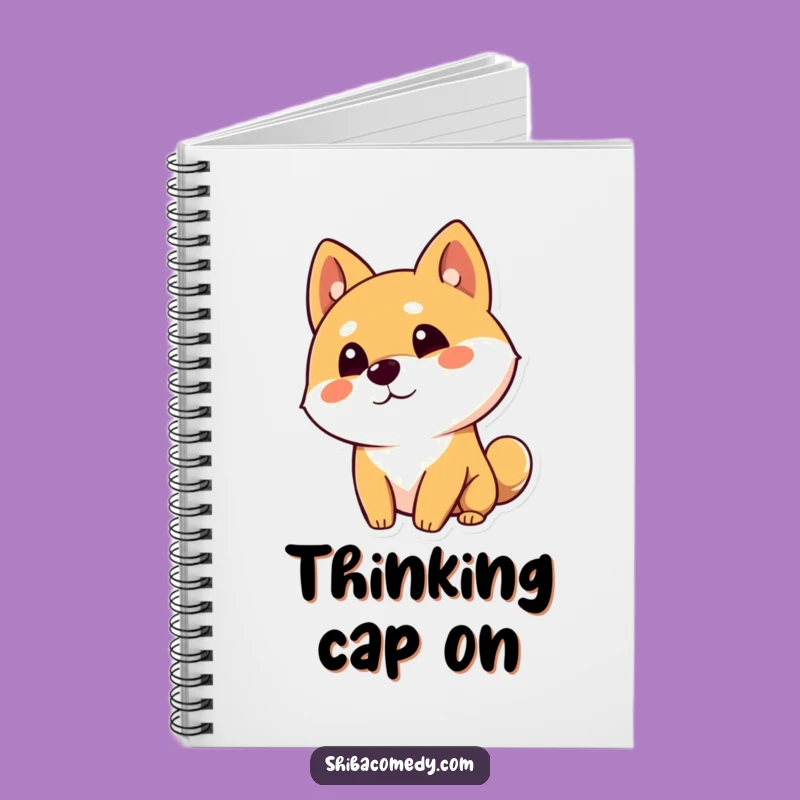 Funny Shiba Inu Notebook: Curious Head Tilt Pages, Jot Down Inquiries