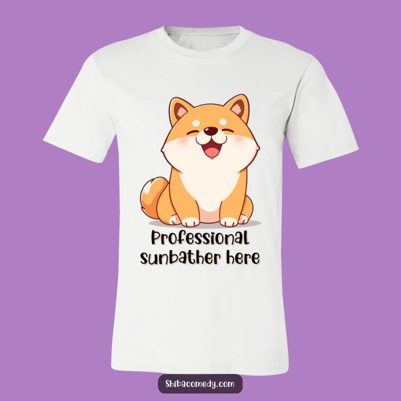 Funny Content Shiba Inu T-Shirt: Relaxed Doggo Tee, a Funny Gift Idea