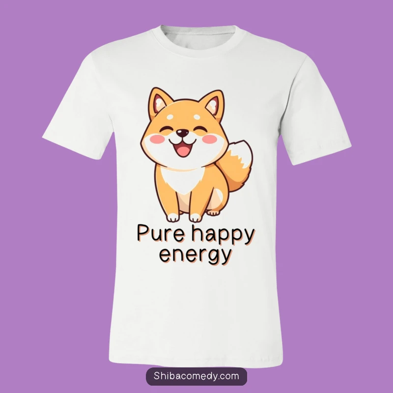 Funny Happy Shiba Inu Tail Wag T-Shirt: Wear Your Dog's Joy