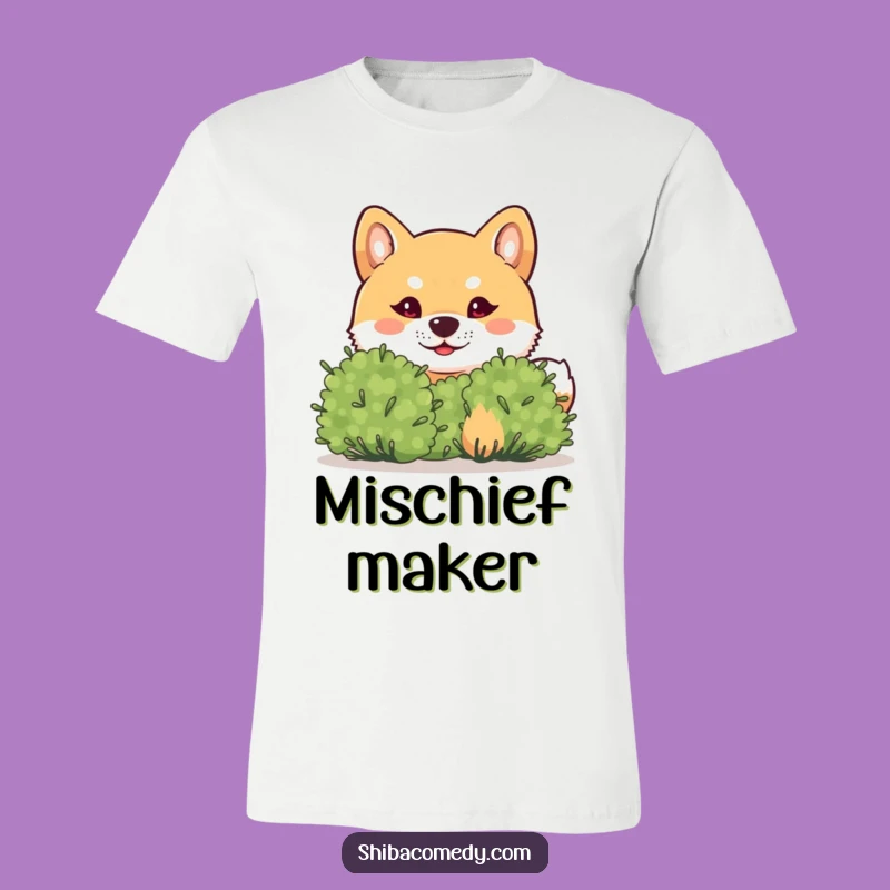 Funny Shiba Inu Mischief T-Shirt - Naughty Dog Tee Gift