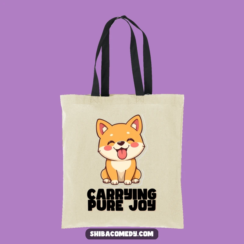 Funny Shiba Inu Tote Bag: Cheerful Pup Design, Practical & Happy