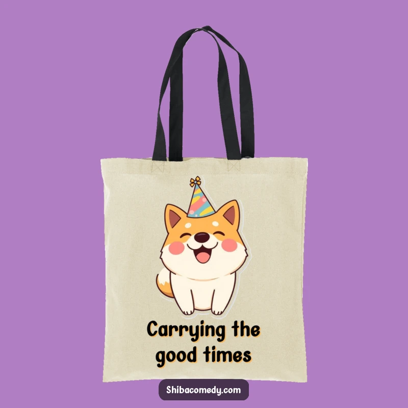 Funny Shiba Inu Party Tote Bag - Joyful & Practical Celebration Gift!