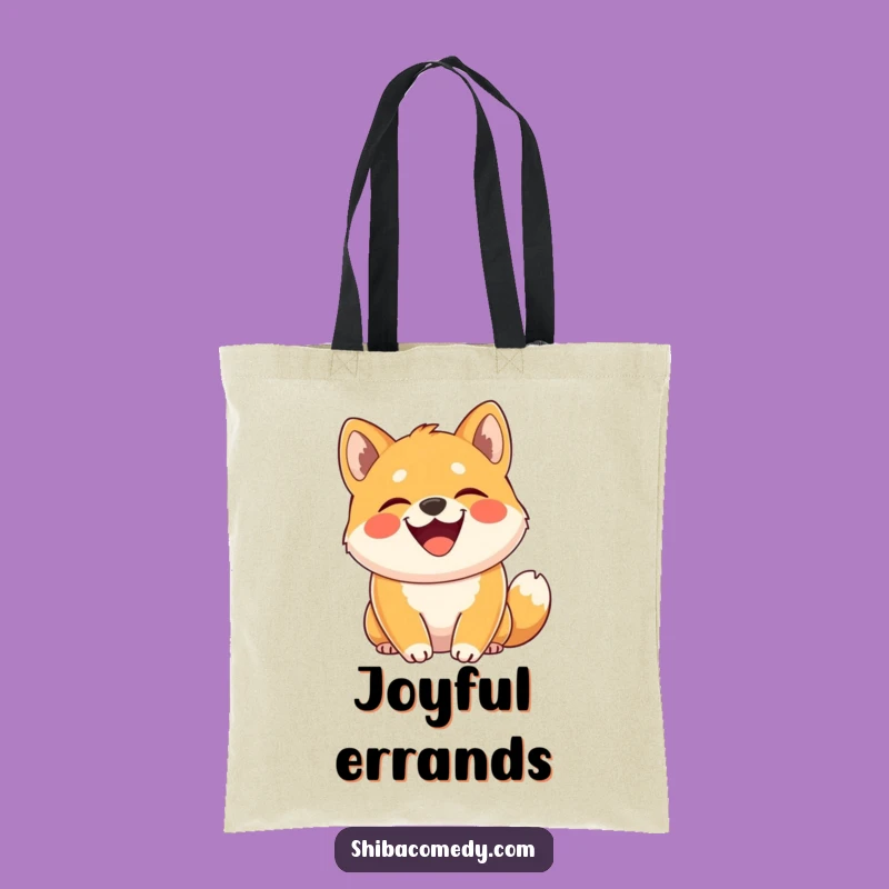 Funny Shiba Inu Tote Bag - Joyful Grin Accessory for Dog Lovers