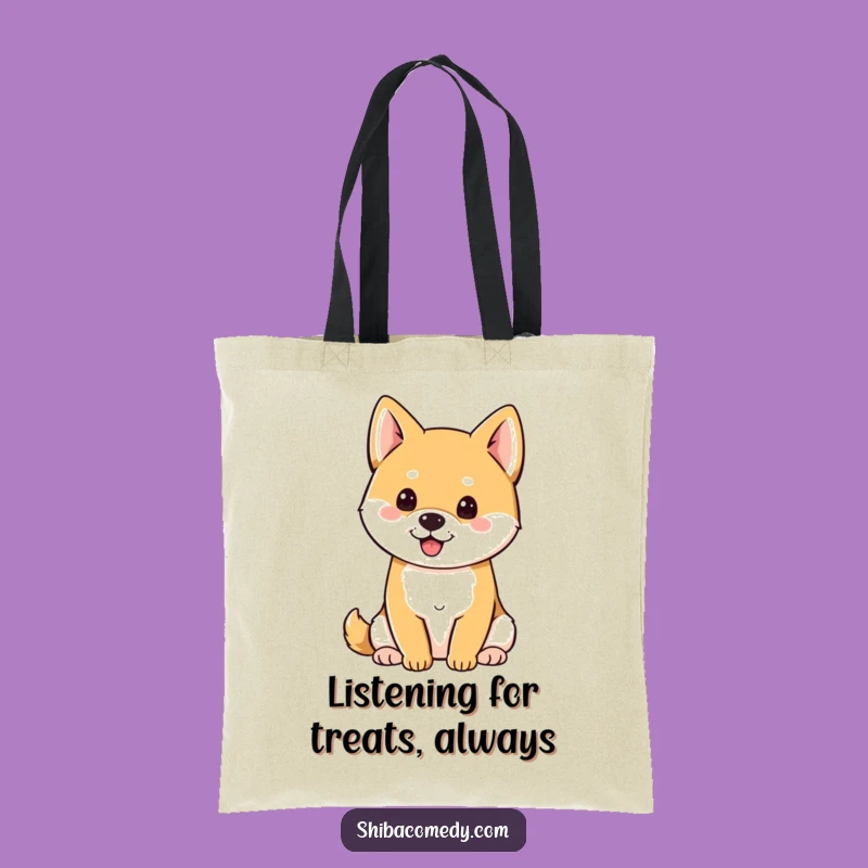 Funny Perky Ears Shiba Inu Tote Bag - Stylish and Hilarious Accessory