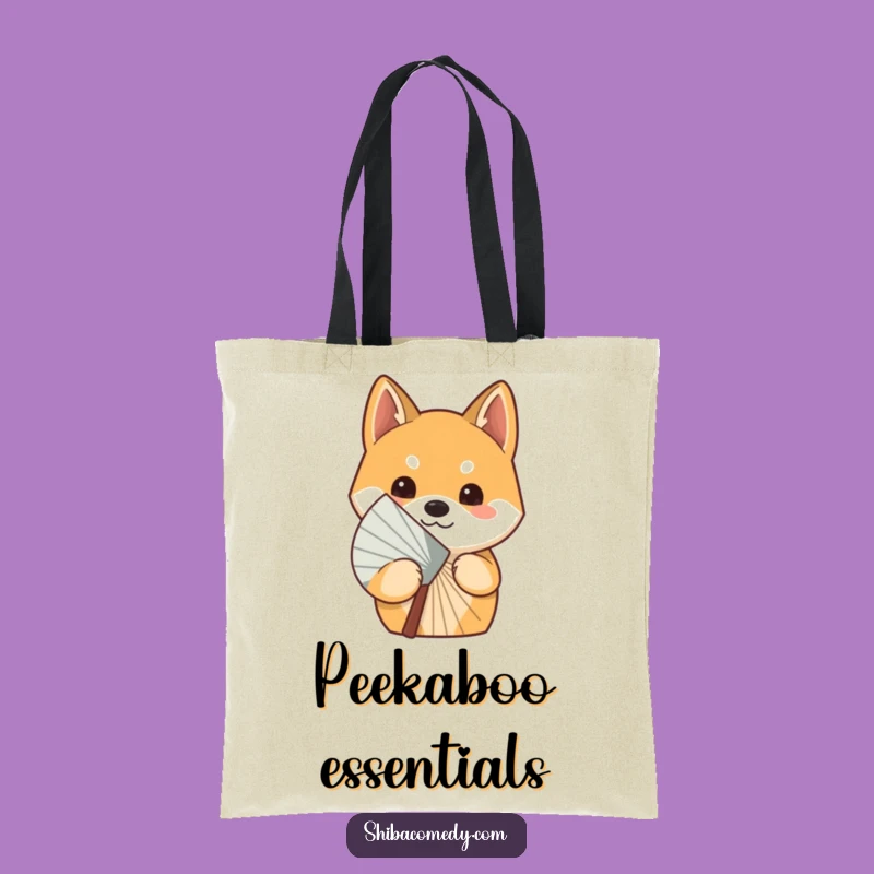 Funny Curious Shiba Inu Fan Tote Bag: Carry Your Secrets